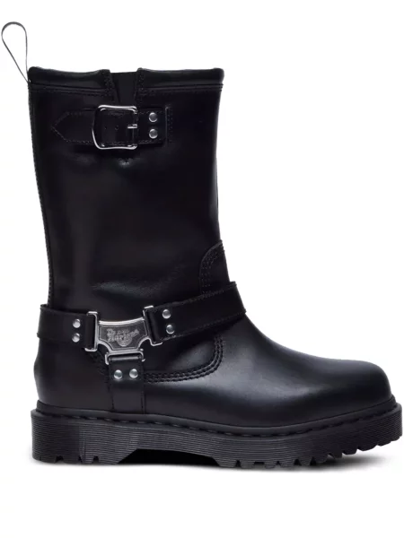 Botki Dr. Martens na platformie na sprzączkę na ramiączkach czarne