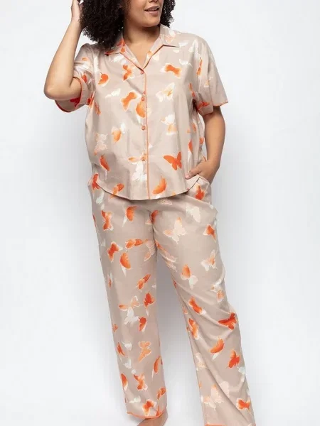 Піжама CYBERJAMMIES Sage бавовна/модал сірий