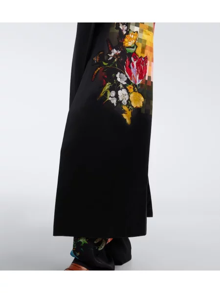 Gėlėtas paltas Dries Van Noten satininis