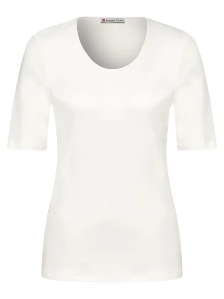 STREET ONE Tricou alb murdar