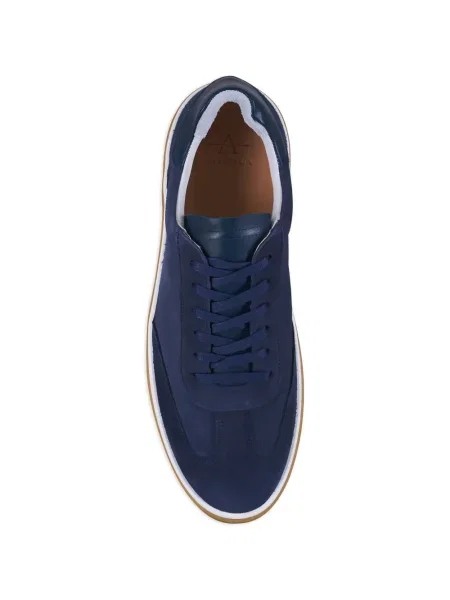 Sneakerși Aquatalia din piele de căprioară albastru