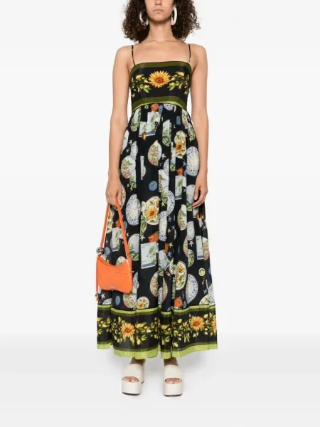 Rochie maxi Farm Rio de costum negru