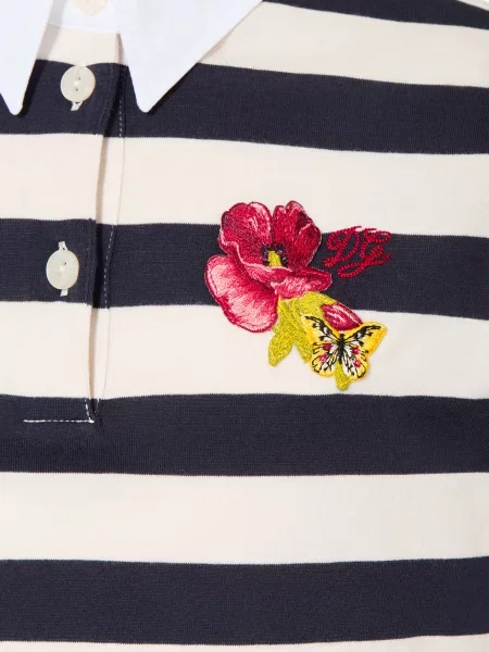 Dolce & Gabbana Koszulka Polo Z Jerseyu weiss biała