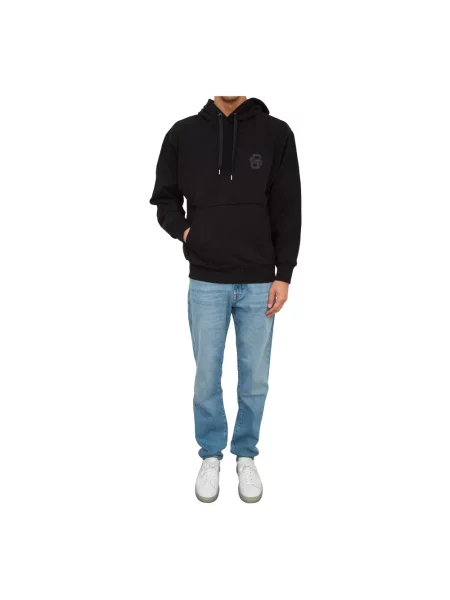 Bluza z kapturem Boss czarna