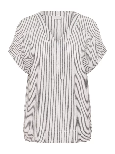 KAFFE CURVE Bluza KCMille crna bijela