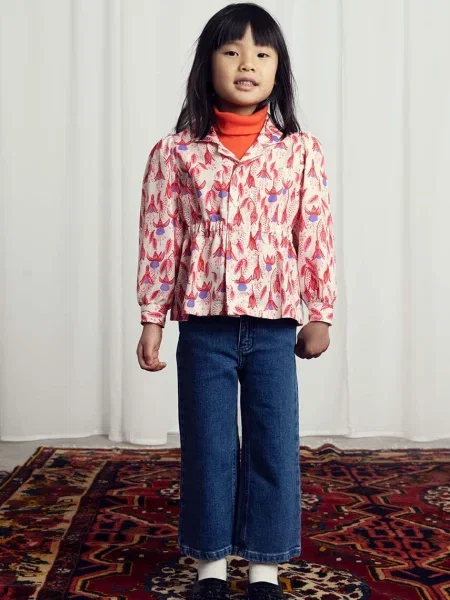 Mini Rodini Дитяча сорочка Fuchsia