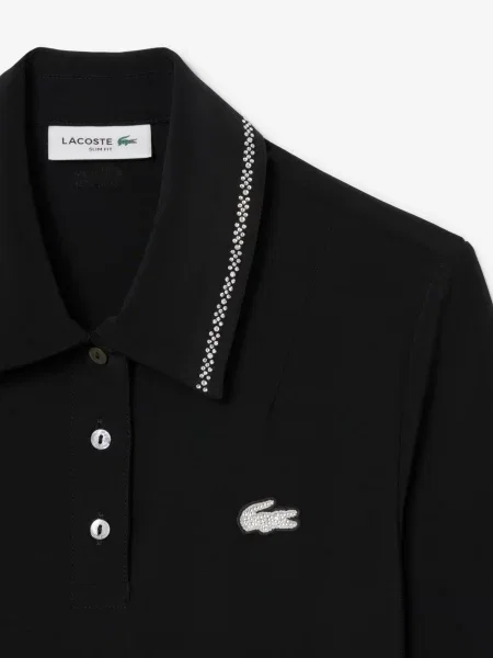 Поло Lacoste черное