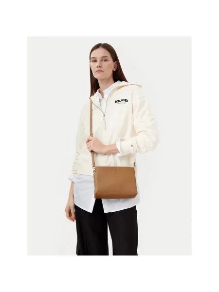 Torebka Tommy Hilfiger brązowa