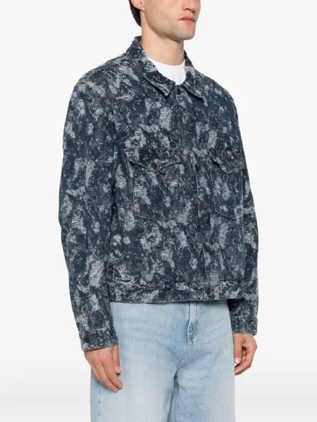 Geacă de blugi Levi's® zdrențuiți albastru