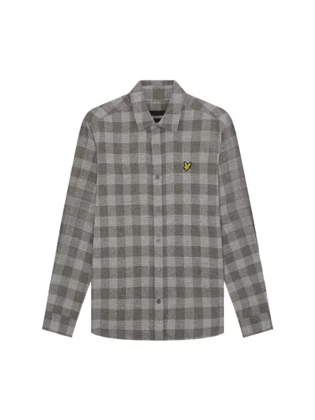 Koszula Lyle & Scott w kratę szara