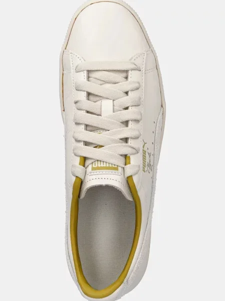 Кожаные кроссовки Puma Clyde бежевые