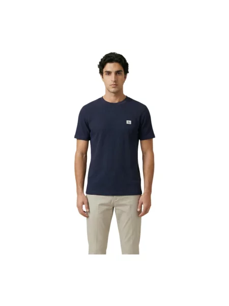 Koszulka Calvin Klein Jeans z krótkim rękawem niebieska