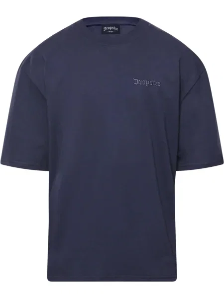 Dropsize Tricou albastru deschis / albastru închis alb