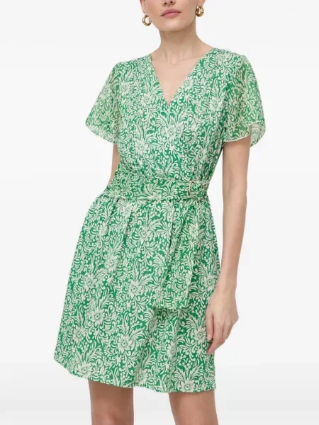 Rochie mini Morgan cu model floral cu imagine verde