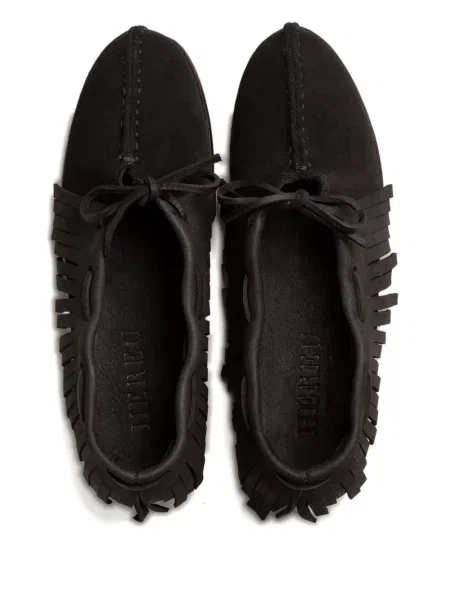 Pantofi loafer Hereu cu franjuri negru