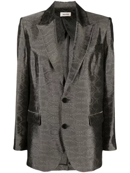 Sacou Zadig&voltaire din jacard argintiu