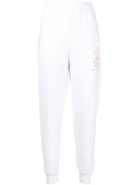 Pantaloni Stella Mccartney cu imagine alb
