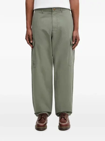 Pantaloni Barbour din poplin verde