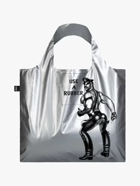 Potovalna torba LOQI Loqi Museum Tom of Finland siva