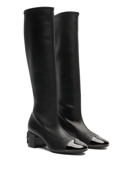 Cizme Casadei din piele negru