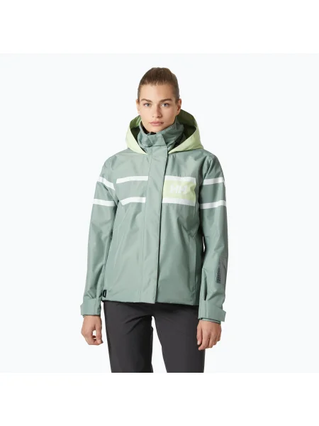 Geacă de navigație pentru femei Helly Hansen Salt Inshore eucalyptus