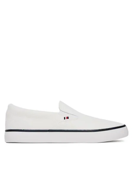 Slip-on кецове Tommy Hilfiger бяло