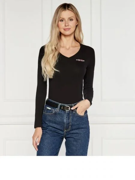 Guess Jeans Bluză negru