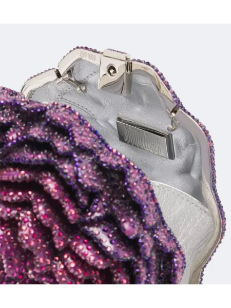 Geantă plic Judith Leiber Couture violet
