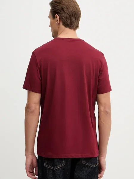 Tričko Calvin Klein Jeans vínové