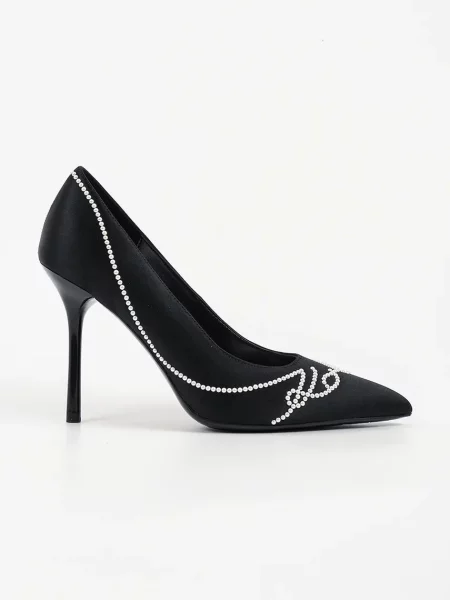 Karl Lagerfeld pantofi cu stiletto Sarabande negru