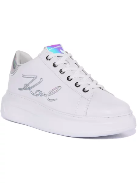 Sneakersy KARL LAGERFELD białe