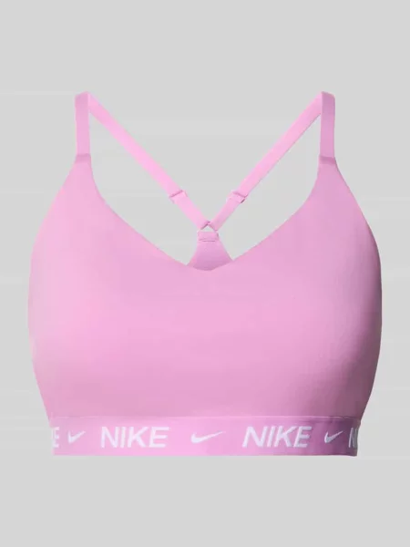 Biustonosz sportowy z pasem z logo Nike Training