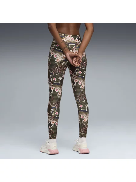 Legginsy treningowe o długości PUMA League Odzież S zielony