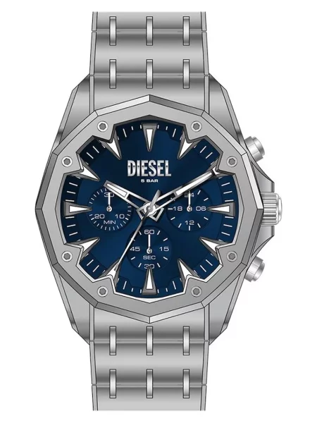 DIESEL Ceas analogic STINGER argintiu