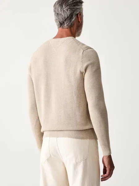 Tommy Hilfiger Sweter Essential jasny beżowy