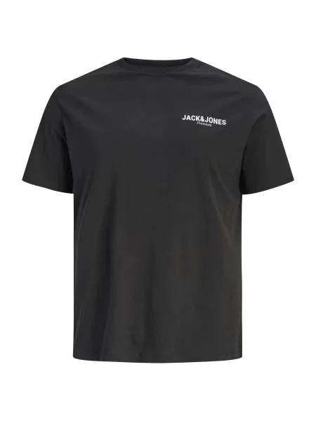 Jack & Jones Plus Majica JPRBLAOSCAR črna bela