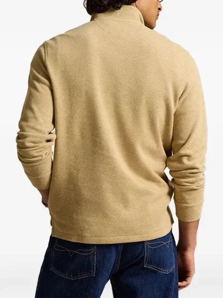 Gulerat tricou polo Polo Ralph Lauren cu decolteu în V fără mâneci maro