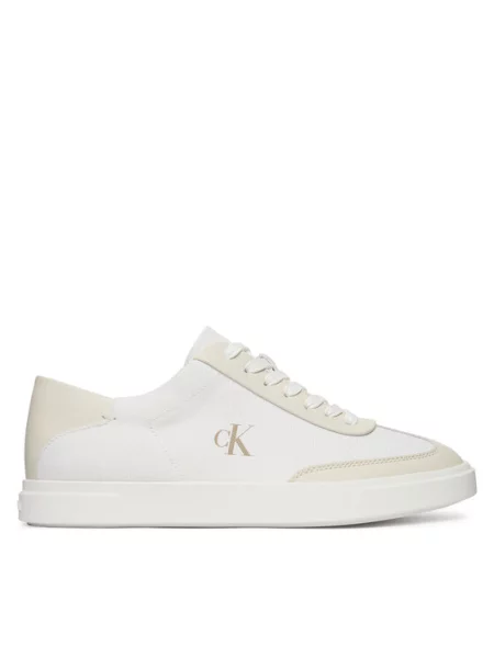 Calvin Klein Nizke superge PRO ecru / rjava bela