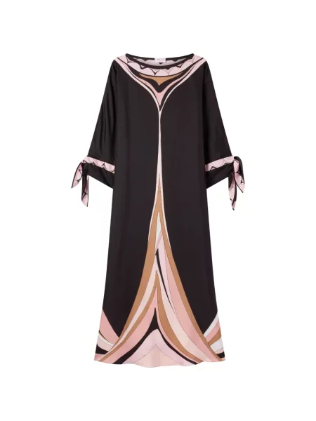 Rochie Pucci de mătase cu imagine negru