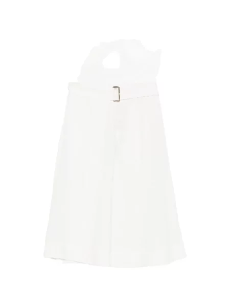 Fustă midi Herno până la genunchi alb
