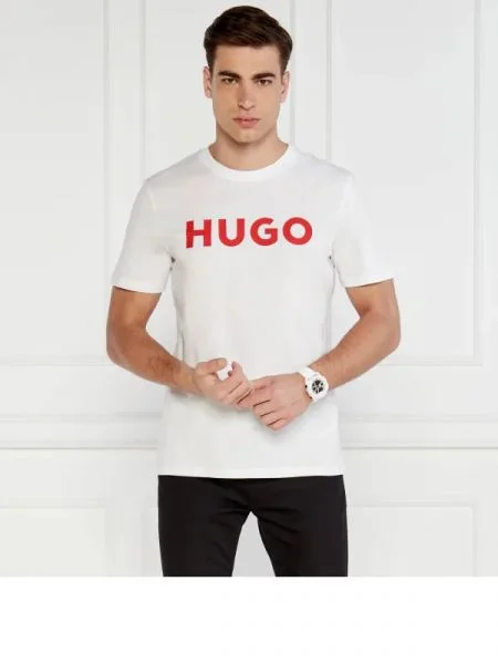 HUGO Tricou Dulivio alb