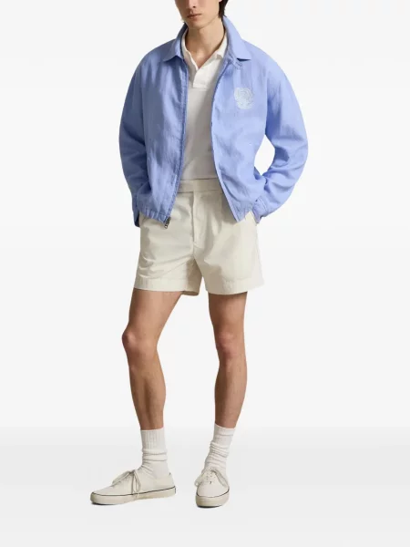 Șapcă Polo Ralph Lauren de mătase cu dungi cu cataramă albastru