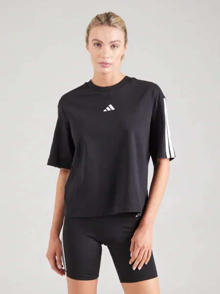 ADIDAS SPORTSWEAR Funkčné tričko čierna biela