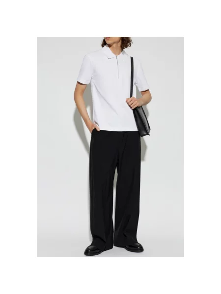 Koszulka polo Jil Sander biała
