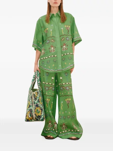 Pantaloni Alemais verde