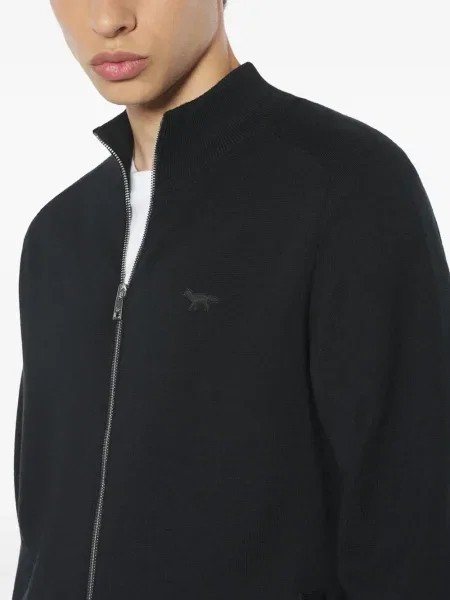 Cardigan Maison Kitsune de lână negru