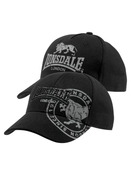 LONSDALE Kepurė pilka juoda