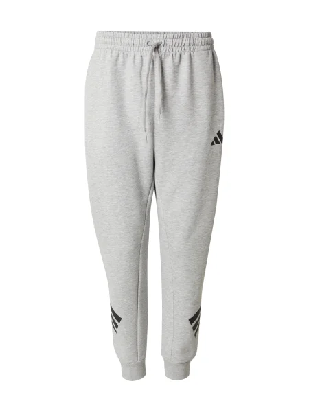 Prugaste hlače Adidas Sportswear siva