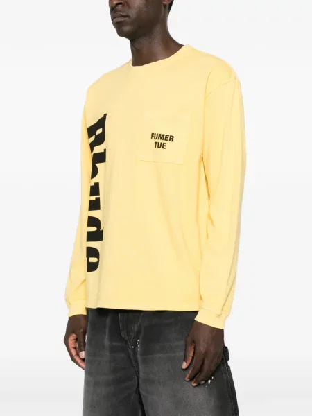 Tricou Rhude cu imagine galben