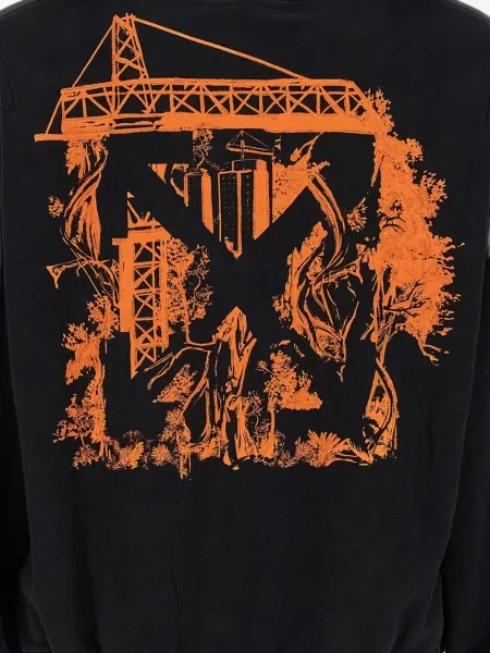 Hanorac cu glugă Off-white alb